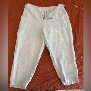 Athleta Cream Wide Leg Pants